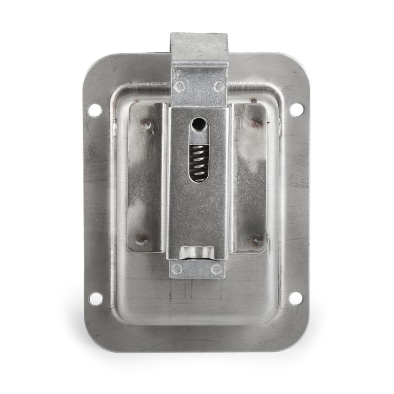 Защелки для ручек ящика для инструментов прицепа из нержавеющей стали с замком Полированные защелки для ящика для инструментов Замок с лепестками 4,7x4 дюйма с 2 ключами