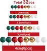 32Pcs Christmas Ball Cake Topper Decorations Foam Balls Cake Picks Cake Topper Balls Cake Decorations for Wedding Party Birthday