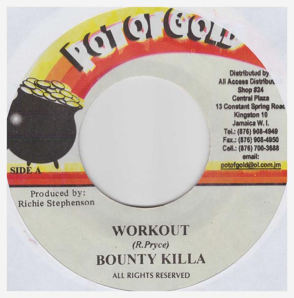 7-дюймовая пластинка BOUNTY KILLER / DYCR - Workout / Jon NONE Pot Of Gold 2003 Ямайка Регги, Ска и Даб Б/у