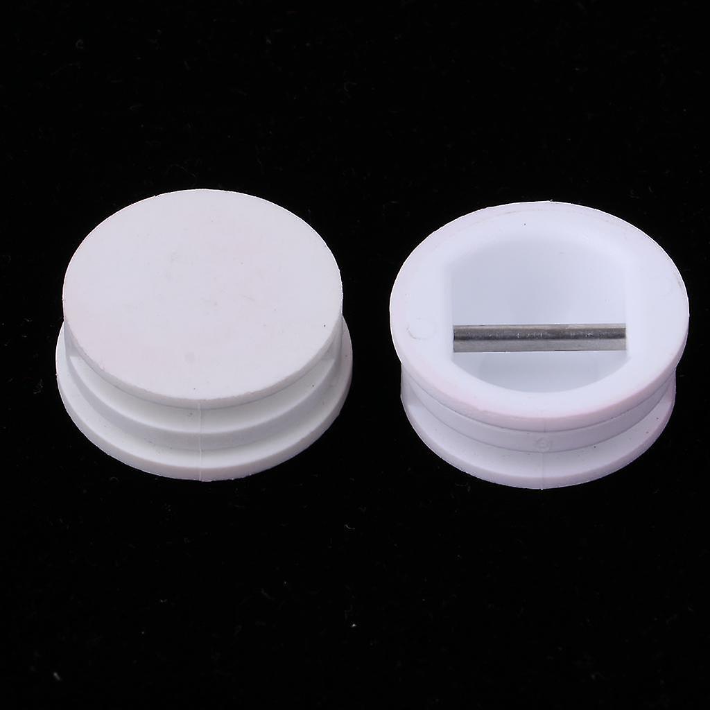 5 Pieces Surfing Surfboard Leash Cup Repair Plug Stainless Steel Bar (White)