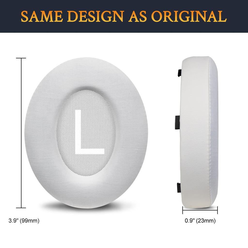 SOULWIT Cooling Gel Ear Pads for Bose Noise Cancelling 700 (NC700/NCH700) Wireless Headphones, Cooling Thickness - White