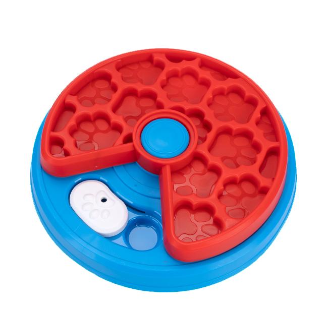 2-Layers Dog Puzzle Toys Slow Feeder Food Dispenser Interactive Increase Puppy IQ Anti-Choking Tableware Dog Licking Plates