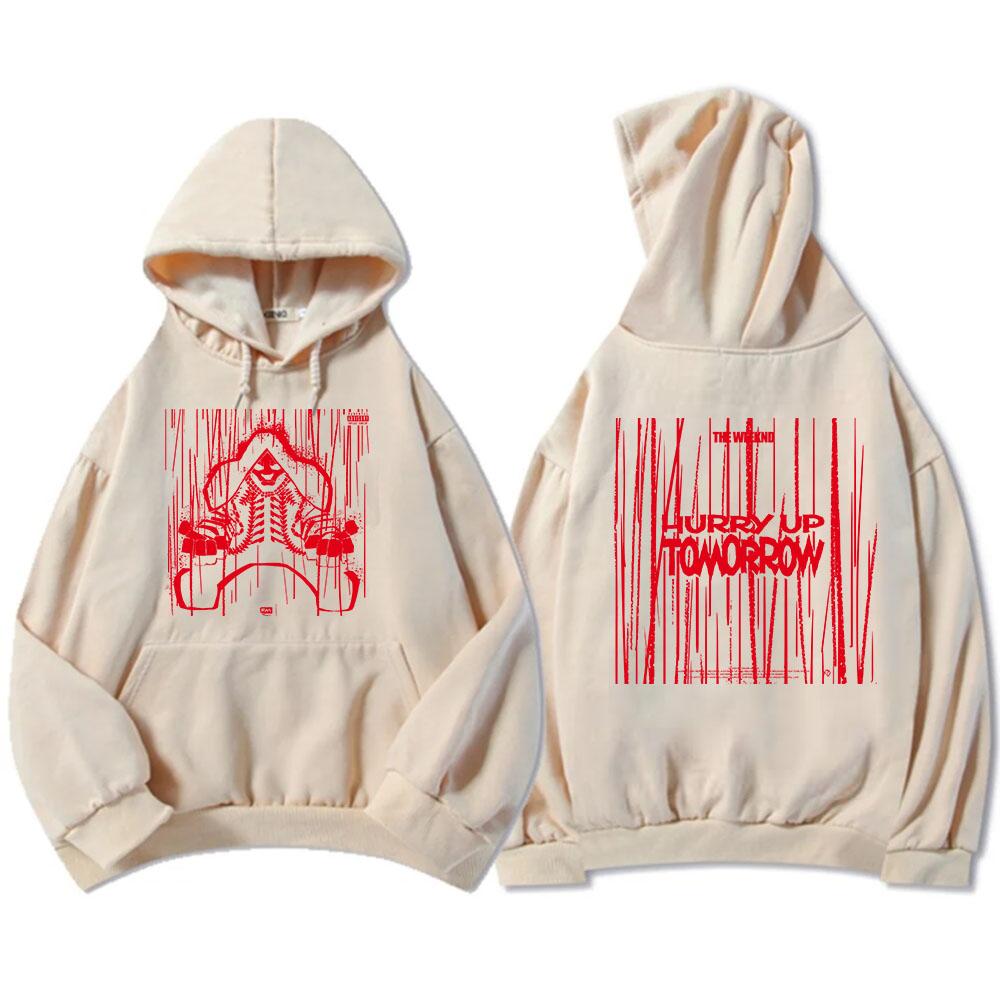 TheWeekend Hurry Up Tomorrow Album Hoodies Men/Women Clothing Heavy Mental Style Unisex Streetwear Graphic Pullovers Hip Hop