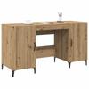 Desk Rustic Oak Design 140 x 50 x 75 cm Engineered Wood