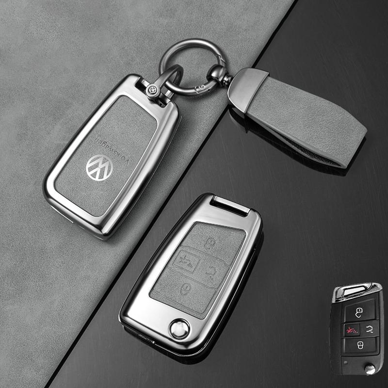 Для VOLKSWAGEN VW 4 Кнопки Автомобильный Умный Чехол-Крышка для Брелока Ключа Для Volkswagen VW Golf 7 ALLTRACK MK7 Tiguan SEAT Ateca Leon I