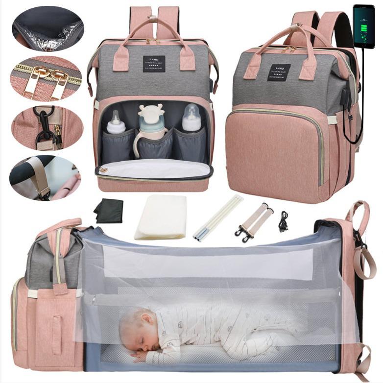 Multifunctional Maternity & Baby Bag: Large Capacity Stroller Hanging Bag for Moms