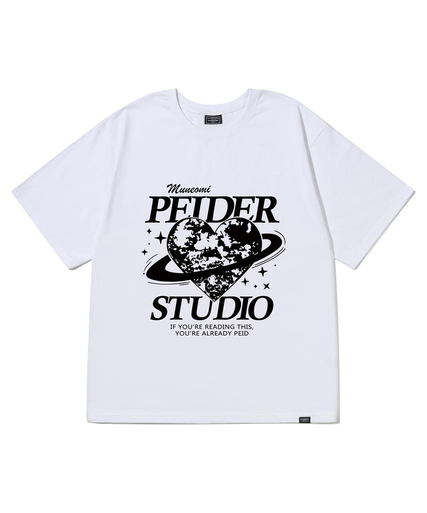 Peideu Pd Studio Белая футболка с коротким рукавом