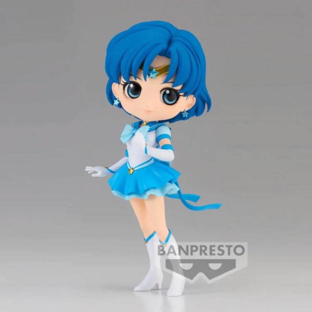 BANPRESTO Прекрасная воительница Сейлор Мун Космос фильм Вечная Сейлор Меркурий (глагол) Фигурка Bandai Spirits Q Posuke