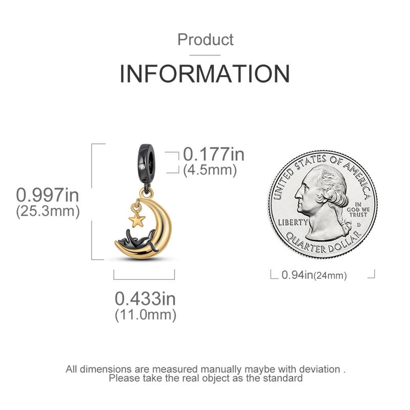 Gold New In Charms Copper Openable Whale Charms Bead Fit 3Mm Original Bracelet Necklace Women Diy Fine Jewelry Gift