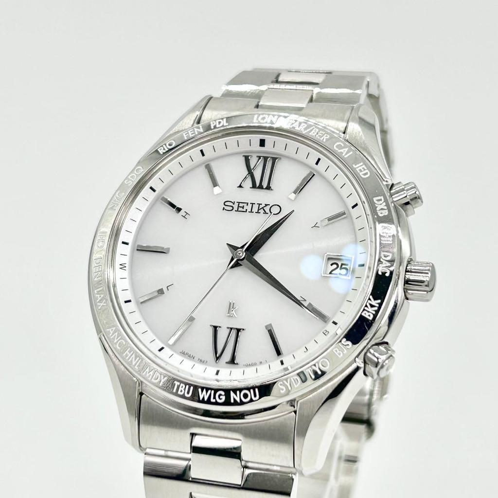 [USED] SEIKO LK Lucia World Timer Solar Radio Controlled Wristwatch