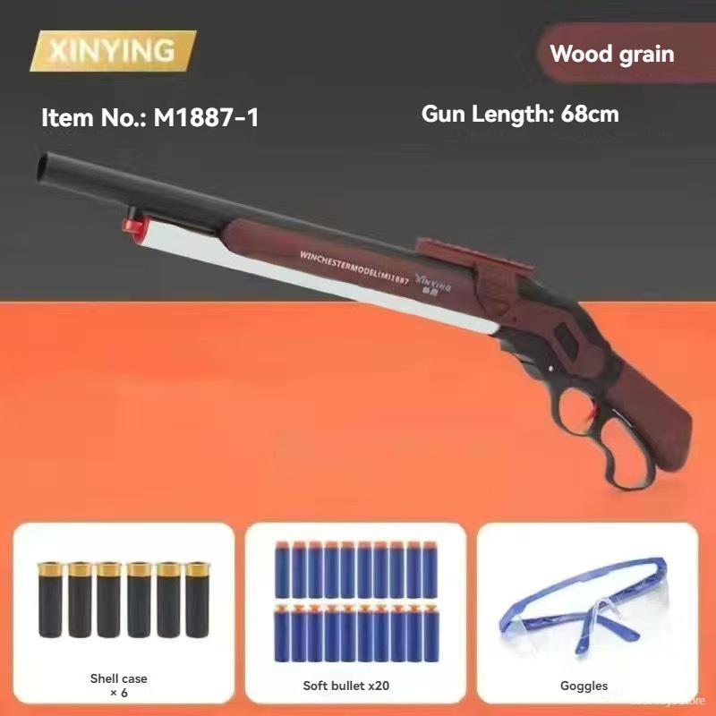 M1887 Мягкая пуля, стреляющая игрушечными пушками, винтовкой, страйкбольным оружием, ручным пневматическим гранатометом для взрослых, для мальчиков, для активного отдыха, CS Go Fighting