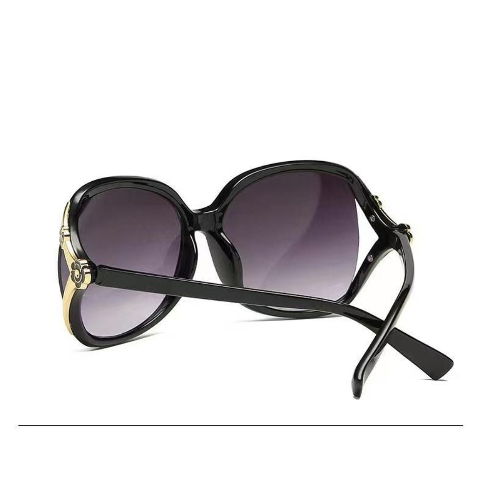 Large Frame Eyewear Outdoor Sunglasses Sun-Protective Black Shades Glasses  for Women