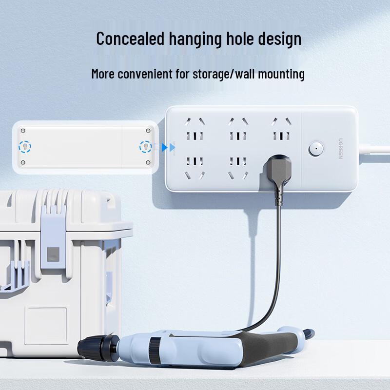 Ugreen CD356 Удлинитель с 6 розетками и главным выключателем