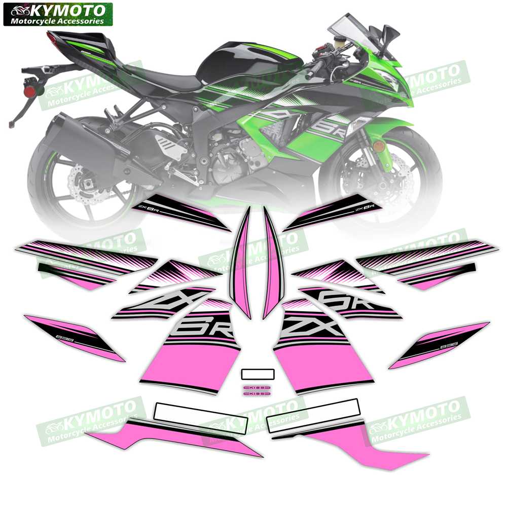 Для ZX-6R ZX6R 636 2013 2014 2015 2016 2017 2018 аксессуары для мотоцикла обтекатель светоотражающие наклейки полный комплект для автомобиля декорация
