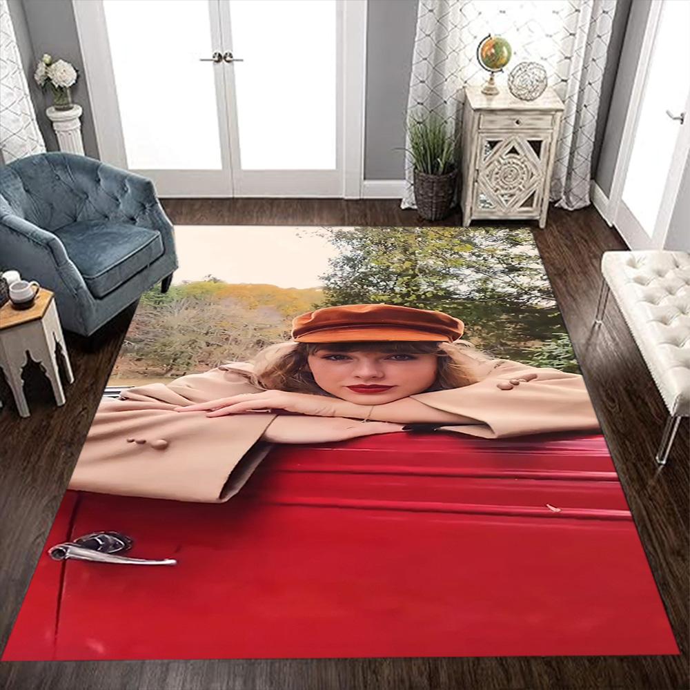 Taylor Swift Area Rug Suitable For Outdoor Entryway Decorate Room Balcony Antislip Carpet Office Home Decor Gift For Festivals