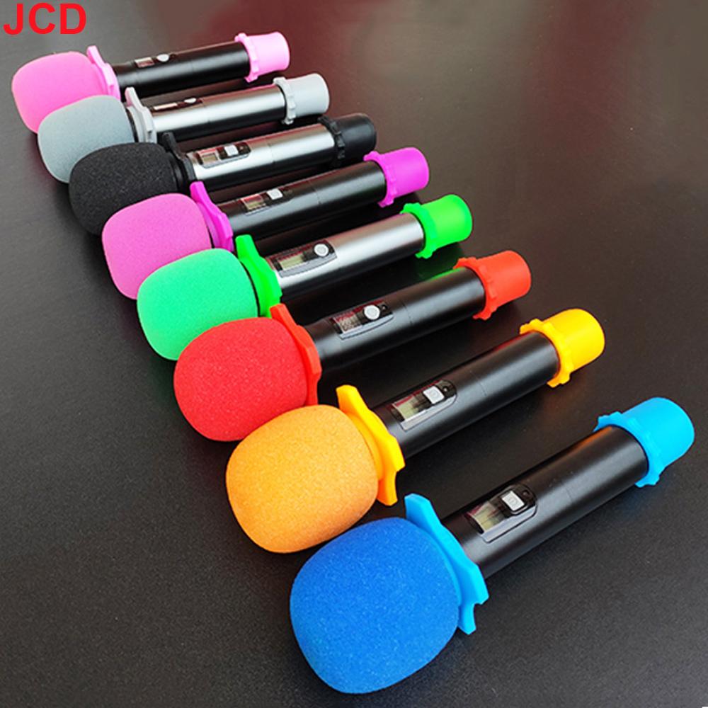 JCD 10pcs Mix Colors Sponge Microphone Set Replacement Foam DJ Stage Windshield Wind Shield Cover Thick Washable