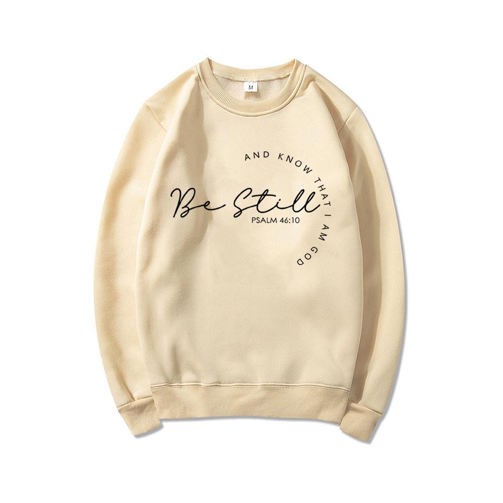 Христианские толстовки Религиозная рубашка Толстовка Be Still and Know Христианские подарки Унисекс толстовка с длинным рукавом Христианская одежда