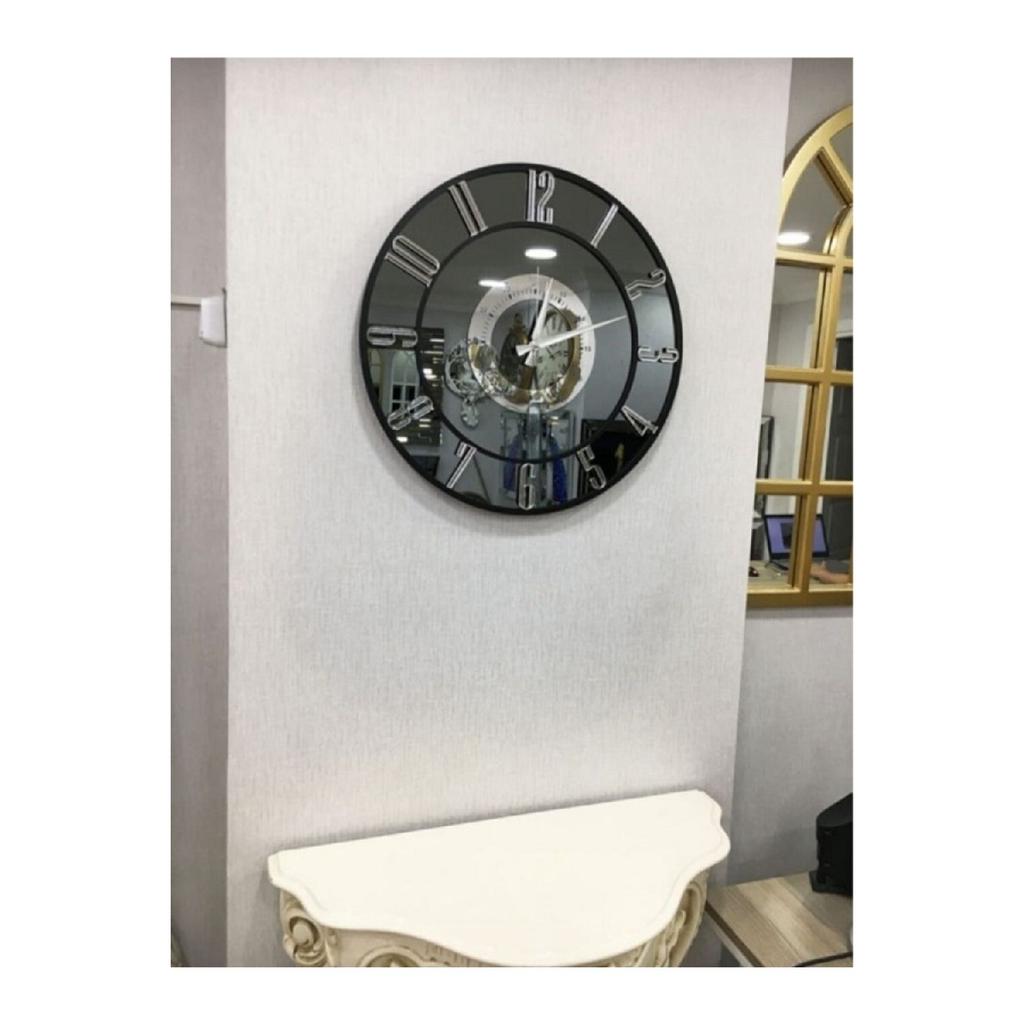 Современные настенные часы с зеркалом, 50 см: элегантность и функциональность вместе