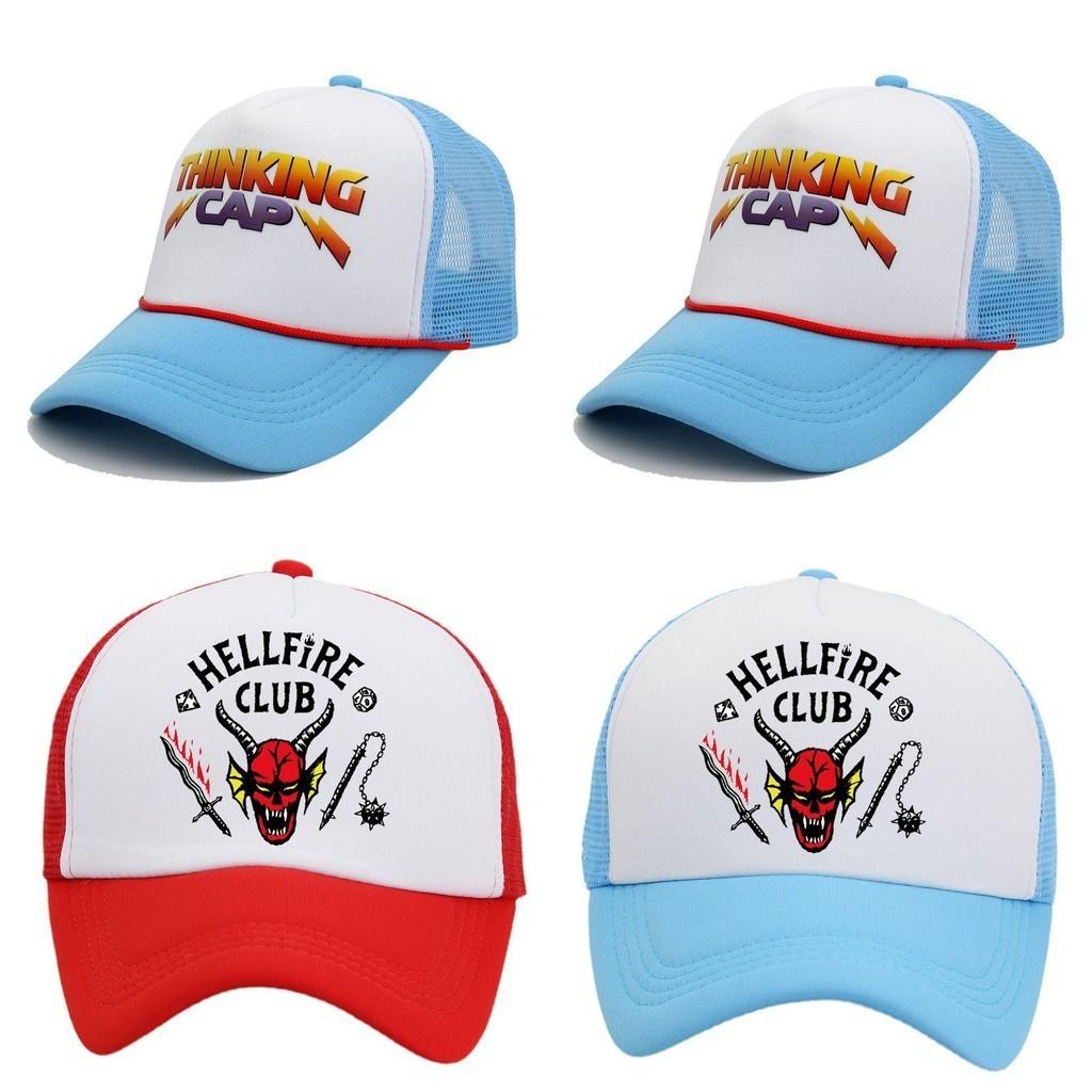 Cosplay Costume Hat Stranger Things Thinking Cap Adjustable Baseball Cap With Breathable Mesh Fabric For Halloween Parties And Events
