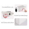 1Pc Boat Storage Box Multifunctional Cup Holder Design Rain Proof Sealing Yacht Dock Glove Box with Concealed Button Lock