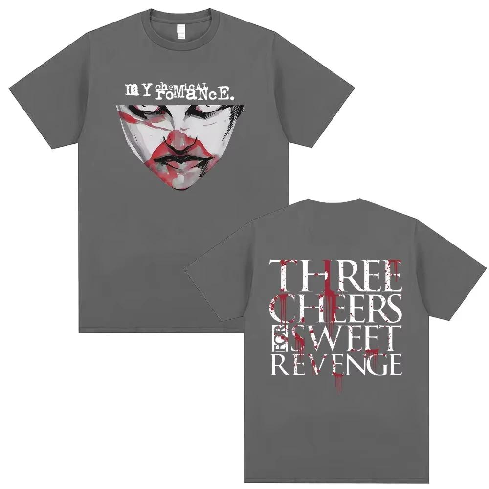 Famous Band My Chemical Romance Punk Emo Band Graphic TShirt Unisex Gothic Rock Street Loose TShirt Neutral Vintage TShirt