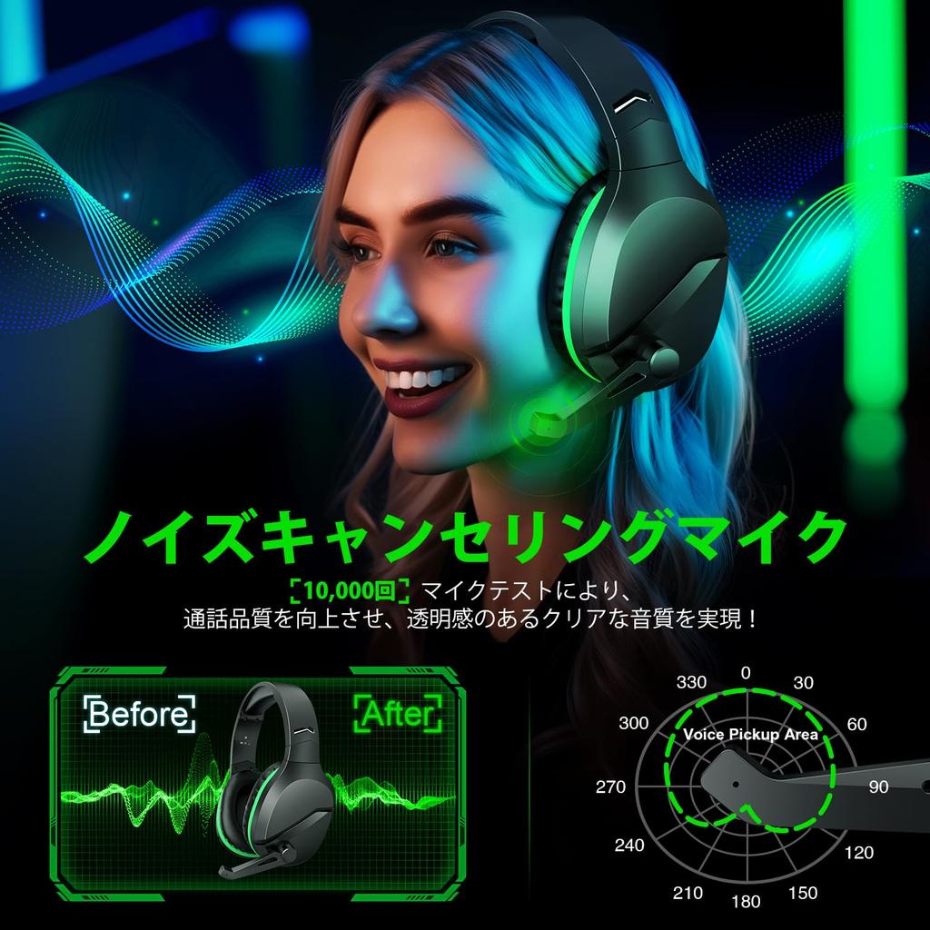 Игровая гарнитура WolfLawS X3, беспроводная Bluetooth-гарнитура с шумоподавлением, микрофон, 3D-стерео, 50-мм драйвер, 60 часов непрерывного использования, низкая задержка, FPS-игры