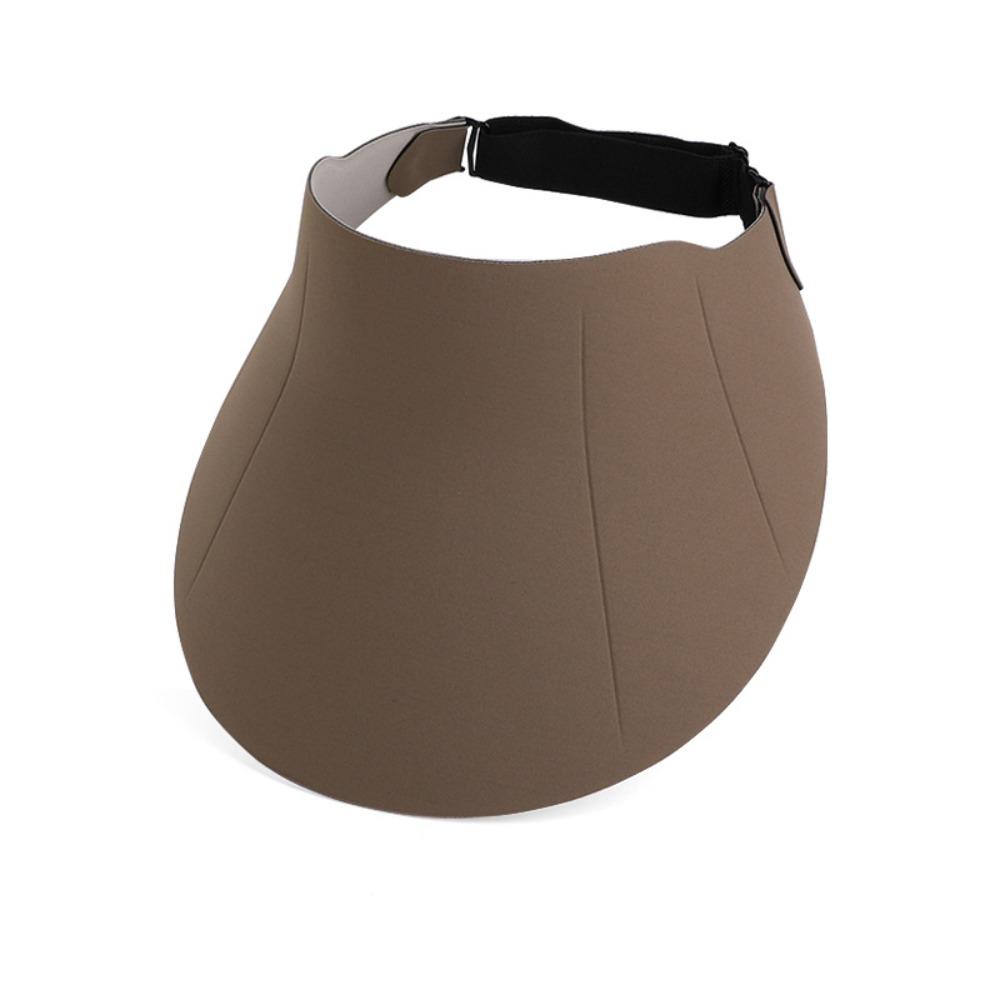 Simple Foldable Traceless Sun Hat UV Protection Empty Top Seamless Visor Cap Adjustable Large Brim Women Sun Hat Holiday