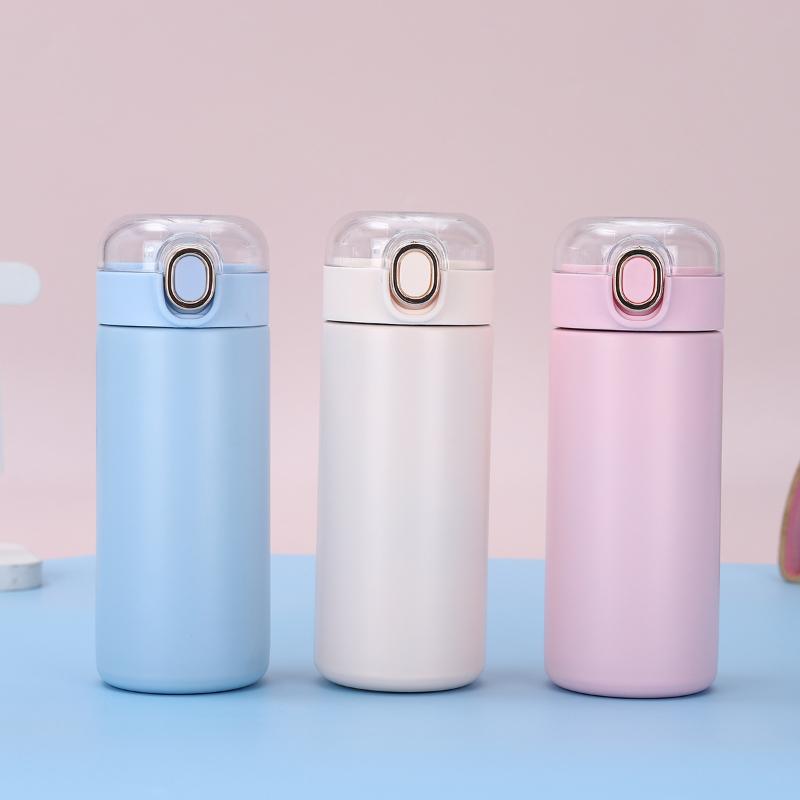 Creative Mini Pea Cup Stainless Steel Bouncing Cover Vacuum Flask Thermos Cup Coffee Tea Milk Thermo Bottle