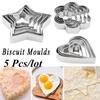 Pastry Fondant Tools Cutter Heart&Star Shape Cooking Tools Biscuit Moulds Baking Mold Cookie Cutter