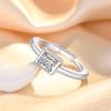 Кольцо из серебра 925 пробы Модное Искрящееся Циркон AAA Высокое Качество Для Женщин Кольца Свадебные Изящные Ювелирные Изделия Аксессуары Подарок на Вечеринку