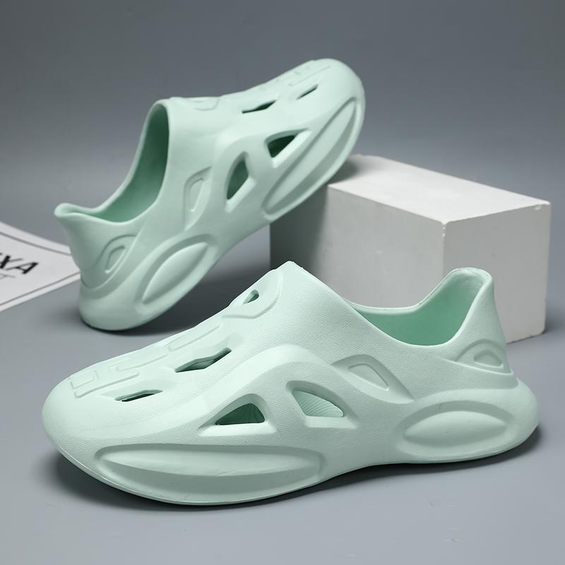 Летние мужские сандалии, легкие тапочки из ЭВА, модная садовая обувь для пар, повседневная пляжная обувь, кроссовки для прогулок