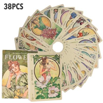 Oracle Flowers Карты для отдыха Вечеринка Настольная игра Гадание Пророчество Колода Таро