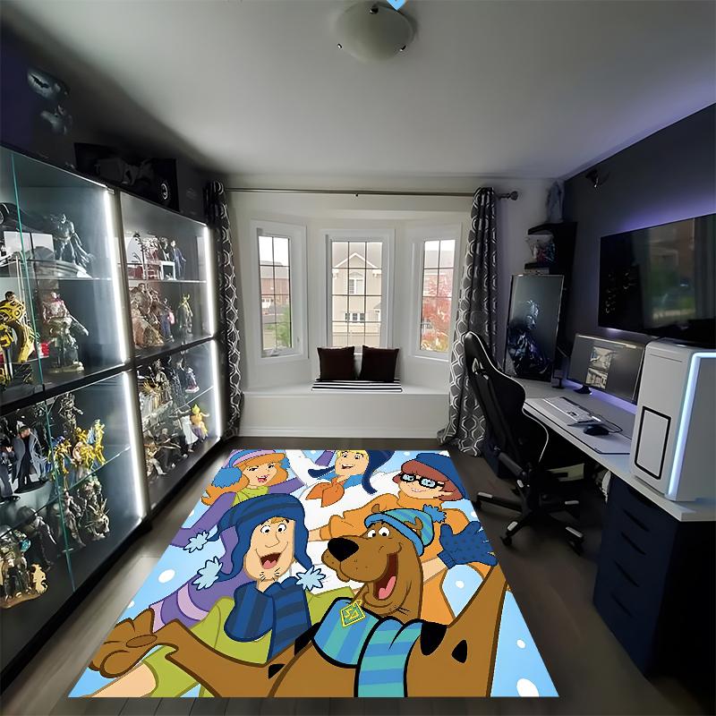 Scooby-Doo Printed Carpet, Rug for Office Chair Living Room Bedroom Kitchen Room Decor Gifts.