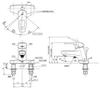 Смеситель для умывальника TOTO с одним отверстием для смешивания для холодных регионов TLHG30AEZ (2 Стенд) (Всплывающая замена)