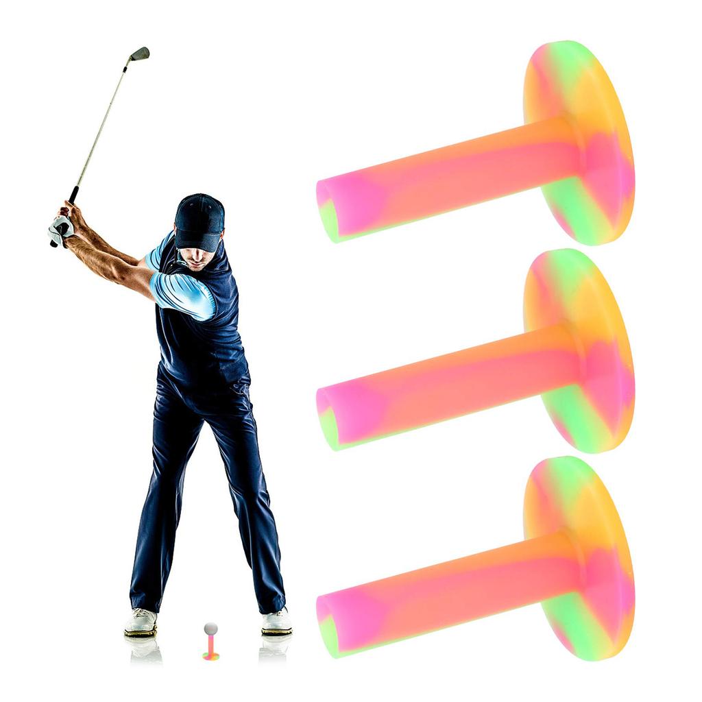 3 шт. резиновые подставки для гольф-ти, тренировочные ти для практики, ти для тренировочного драйвинг-рейнджа для дома, офиса, заднего двора, для игры в помещении и на открытом воздухе