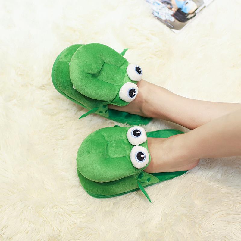 Модные тапочки Ins Hot Funny Alligator Leather Slippers с движущимся ртом для женщин, домашняя обувь, тапочки для дома, рождественский подарок, обувь для косплея для женщин