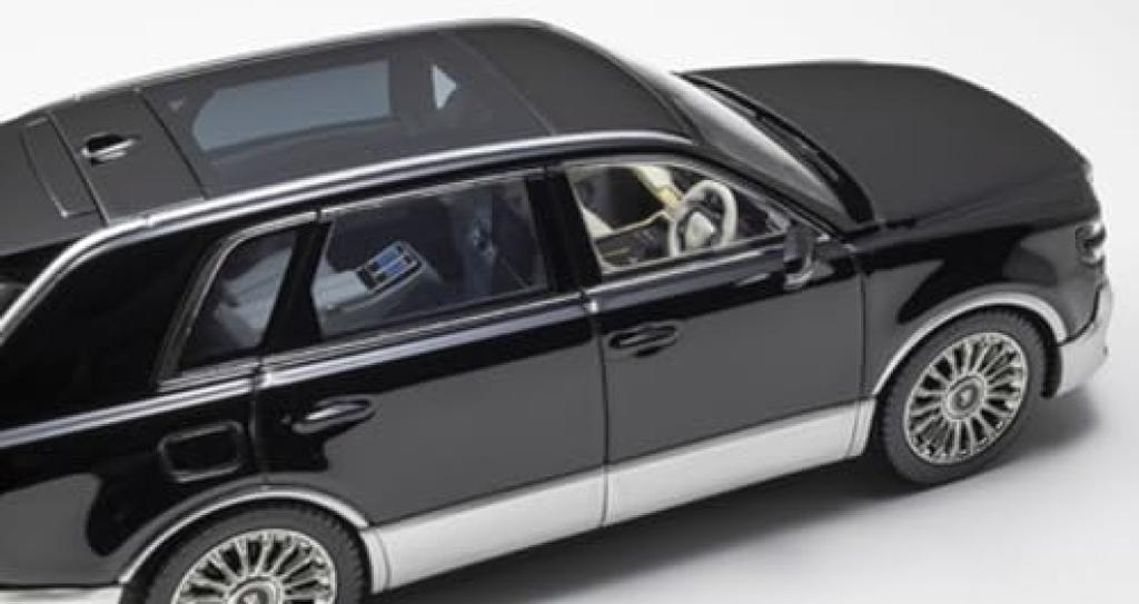 Kyosho Original Масштаб Toyota Century с отделкой Fromage KS03926BS 1/43 (Ринпо) (Black / Silver) Интерьер, Модель,