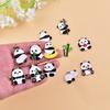 Set Of 10 Panda Charm Fashionable Accessories Cartoon Animal Pendant for Handmade Necklaces Bracelets Jewelry Supplies