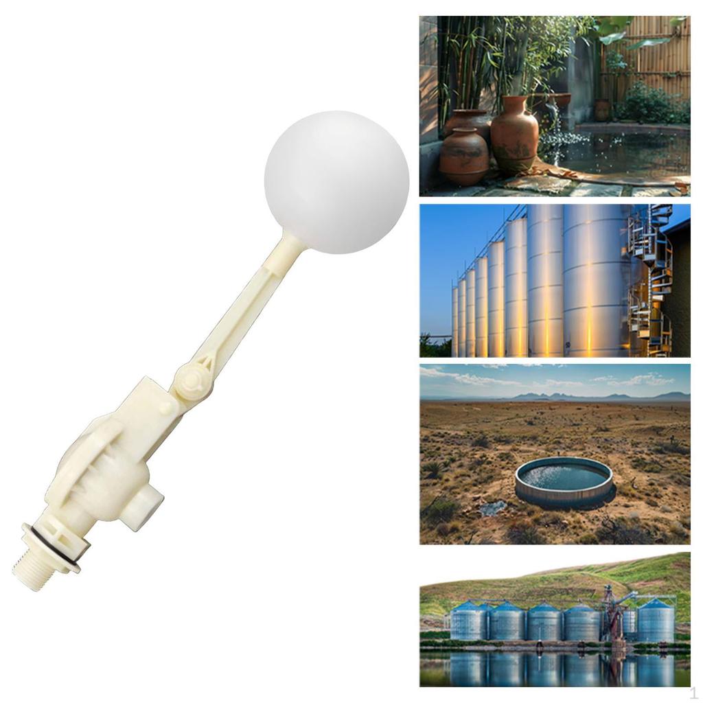 Float Ball Valve Automatic Fill Compact,Sturdy,with Adjustable Arm,Water Level Control for