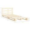 Solid Wood Pallet Bed Frame Pine 120*200 cm