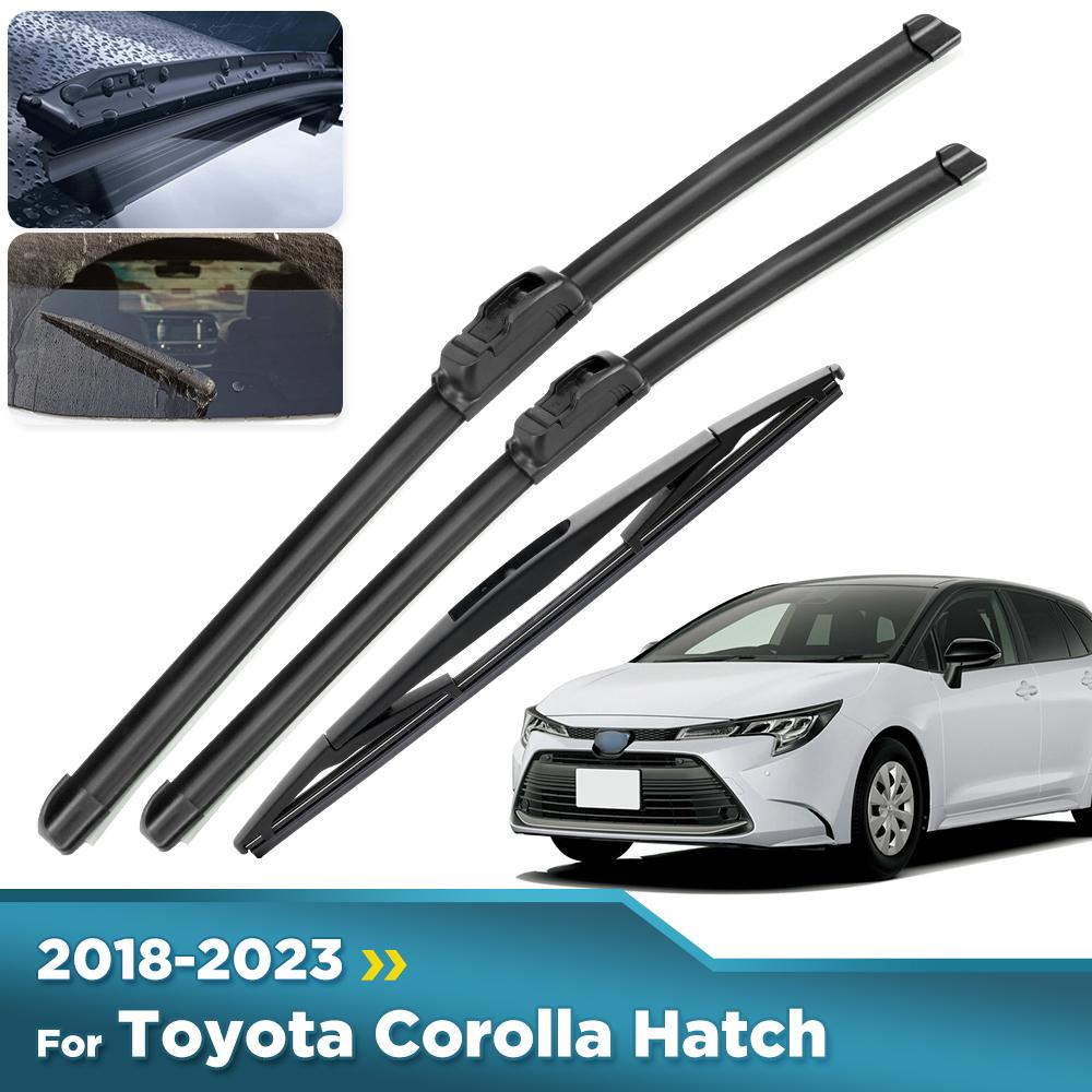 For Toyota Corolla Hatch 2018-2023 2019 2020 2021 Wiper Front&Rear Wiper Blades Windshield Windscreen Window Brushes 28"+14"+12
