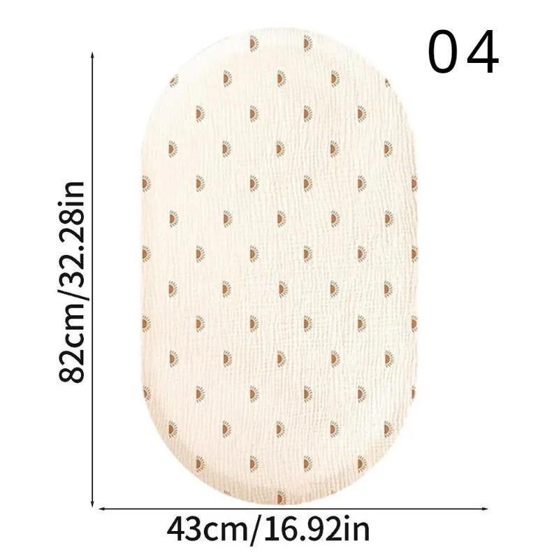 Унисекс Детские Муслиновые Простыни на Кроватку Простыня натяжная для матраса кроватки 32,3x16,9x3,9 дюйма Нейтральная Муслиновая Марлевая Простыня на Матрас Кроватки