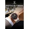POEDAGAR Luxury Military Watch For Men Waterproof Luminous Chronograph Date Wristwatch Stainless Steel Quartz Watches