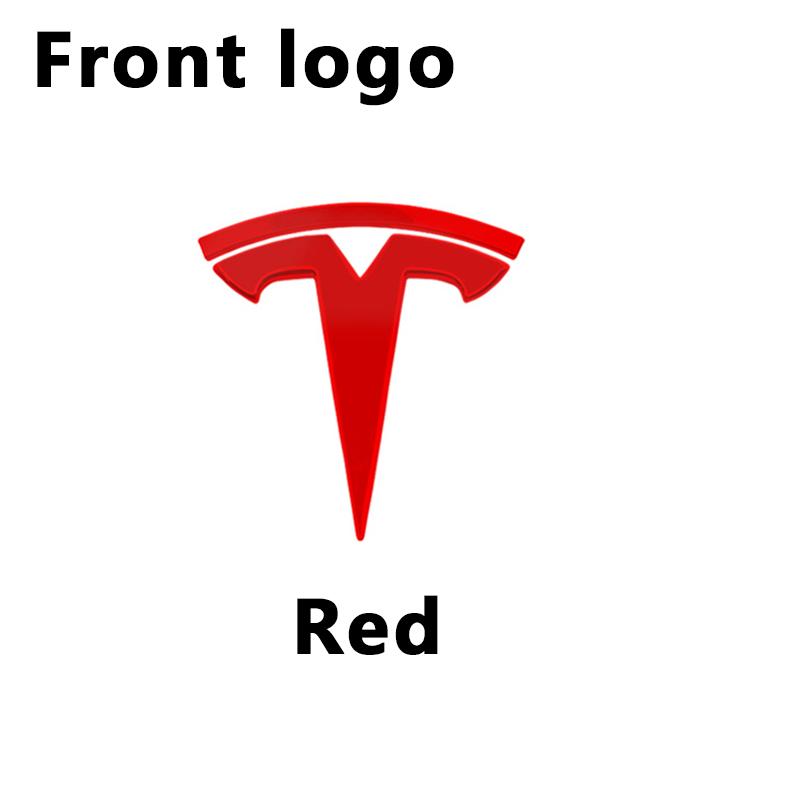 Для Tesla Model 3 Model Y Значок Логотипа Автомобиля Передняя Решетка Радиатора Автомобиля Задний Багажник Значок Наклейка На Переднюю Заднюю Дверь Багажника Авто Аксессуар