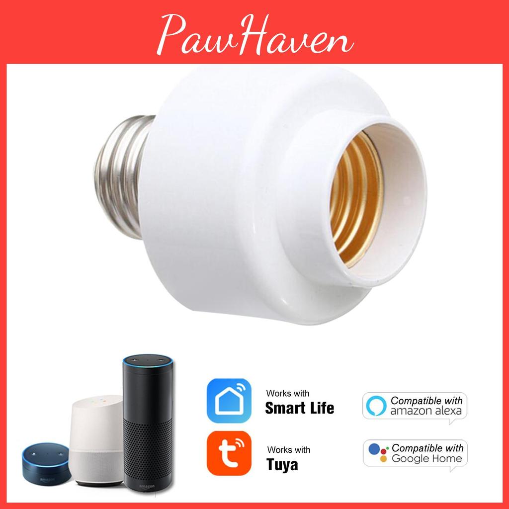 Wifi Smart Slampher Tuya Smart Light Bulb Holder E27 Wireless Lamp Holder Real Timer For Smart