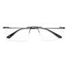 Frameless Cut Edge Reading Glasses, Anti Blue Light Glasses, Men's Middle-aged and Elderly Anti Fatigue Reading Glasses