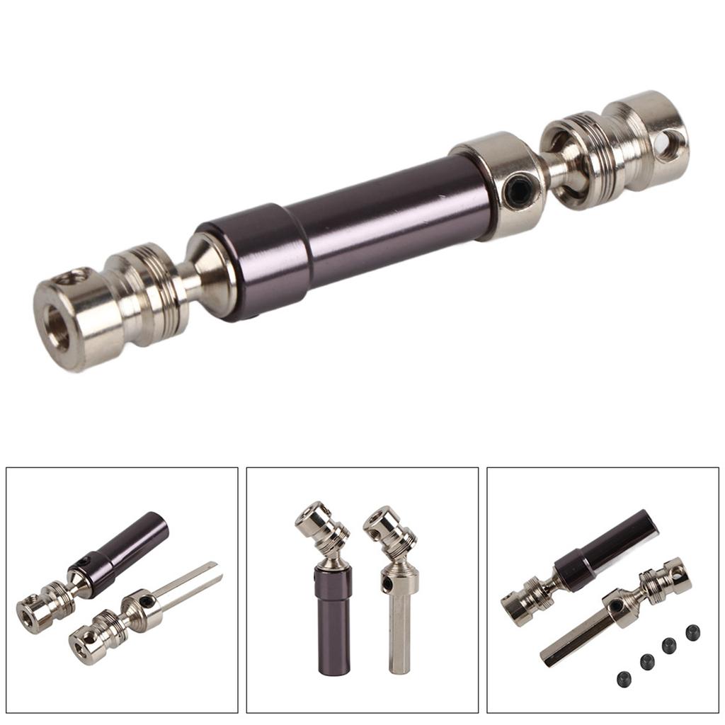 Aluminum Alloy Rear Center Drive Shaft for WLtoys 1 12 2423 RC Car Accessory (Titanium 0025T)