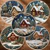 Christmas Embroidery Kit Adults Kids DIY Embroidery Needle Thread Set with Christmas Patterns Embroidery Crafting Kit for Beginners