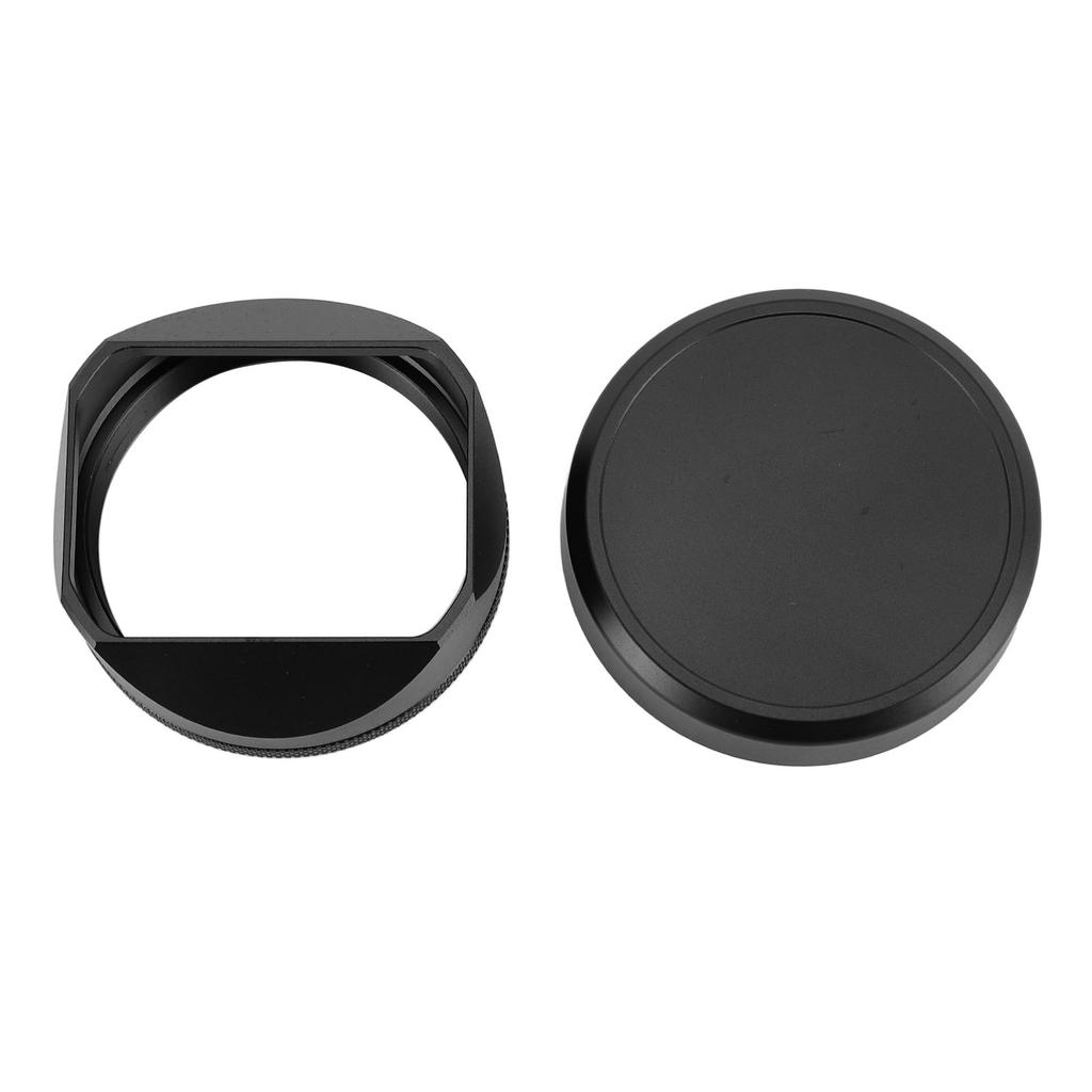 Aluminum Alloy Square Lens Hood Shade for X100VI X100V Camera with Lens Cap Accessory External Filte