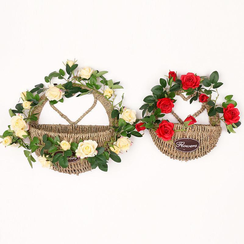 Luxurious 69-head Artificial Rose Vine For Wedding And Home Decor Champagne Color